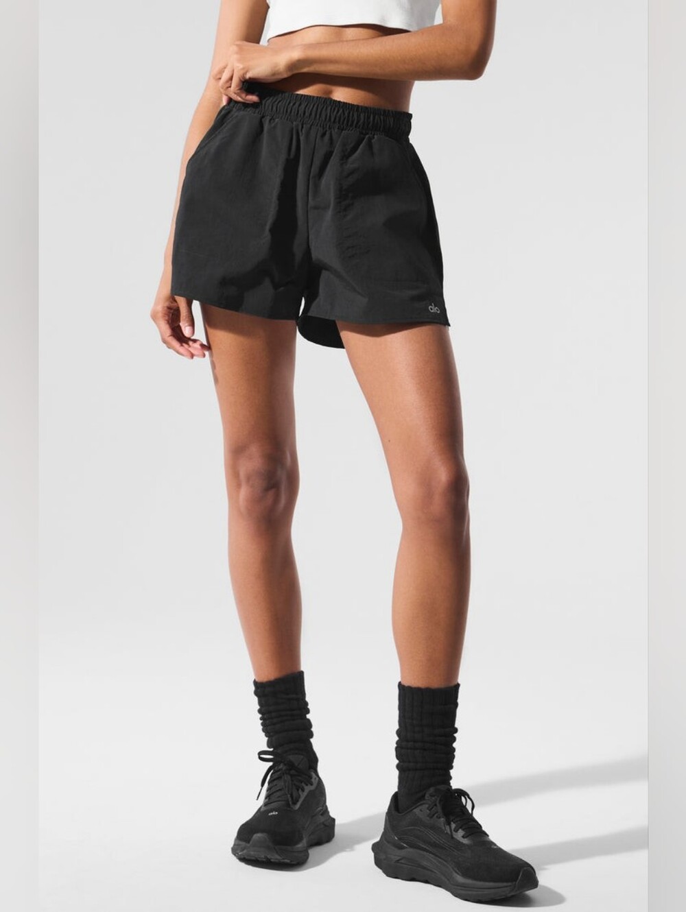 ALO Yoga Women’s Black Lightweight Athletic Shorts